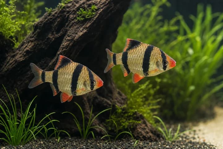 Brzanka sumatrzańska - temperament, stado i towarzystwo w akwarium