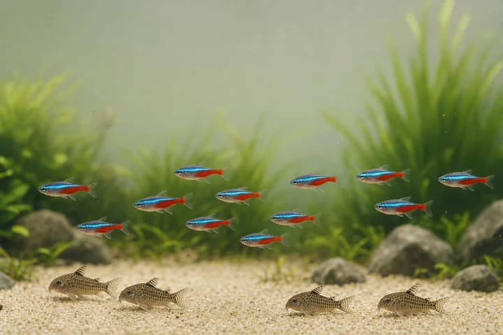 Ile ryb w akwarium? Obsada na litr i dlaczego „1 cm na litr” zawodzi