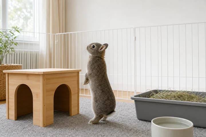 Jaka klatka dla królika miniaturki? Wymiary, kojec czy wolny wybieg
