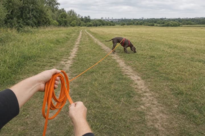 Linka treningowa dla psa — jaką długość wybrać i jak jej używać bezpiecznie