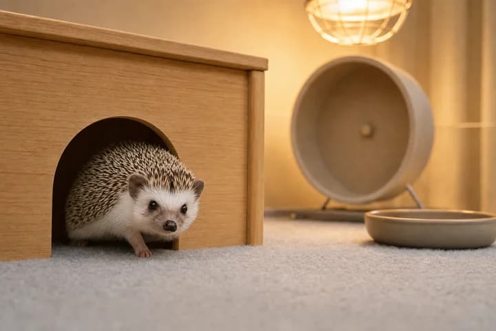 Terrarium dla jeża pigmejskiego — wymiary, ogrzewanie i wyposażenie