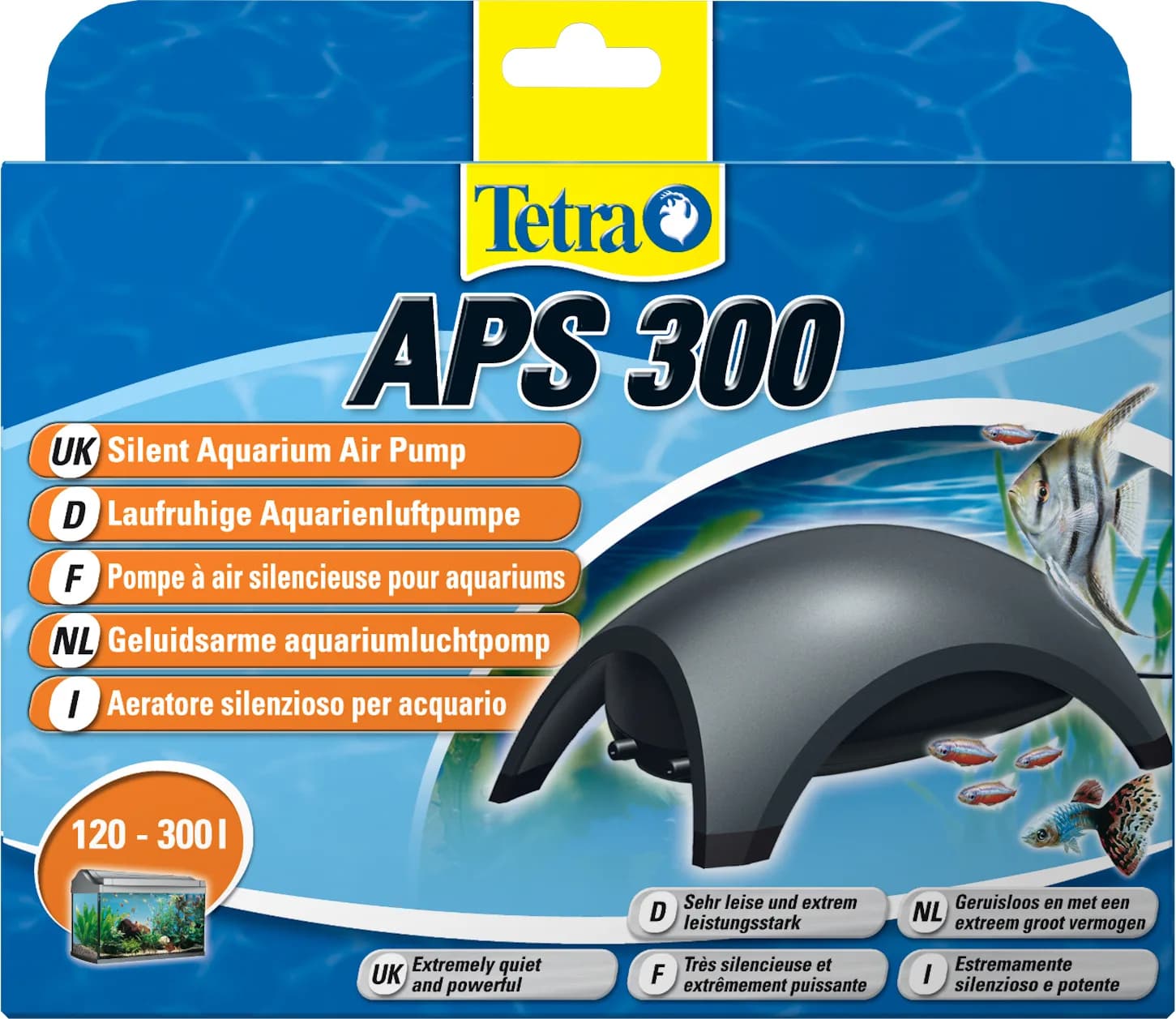 Tetra Pompa napowietrzająca do akwarium Air Pumps APS 50 – czarny, 120-300 l