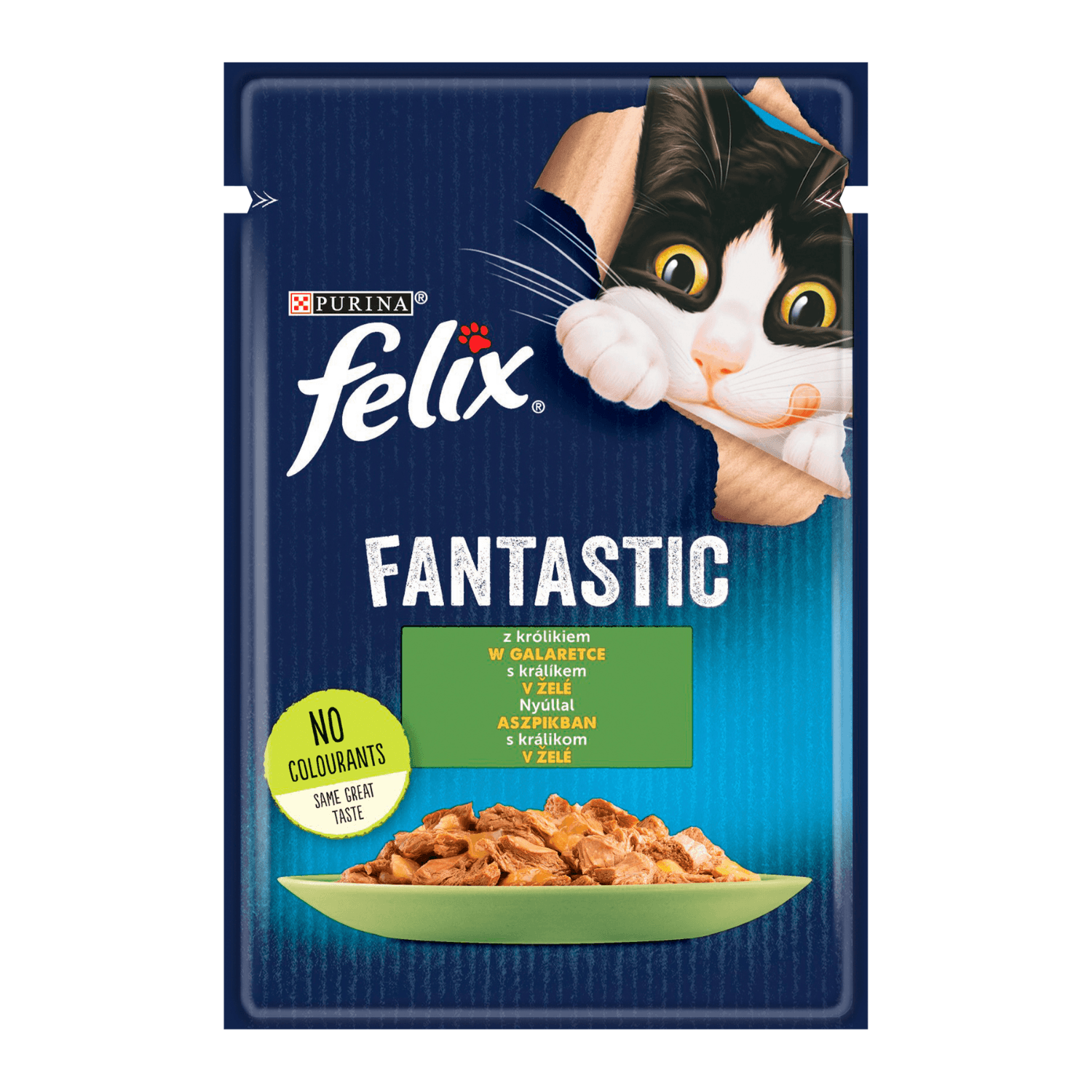 Felix Fantastic karma mokra z królikiem w galaretce dla dorosłych kotów 85 g