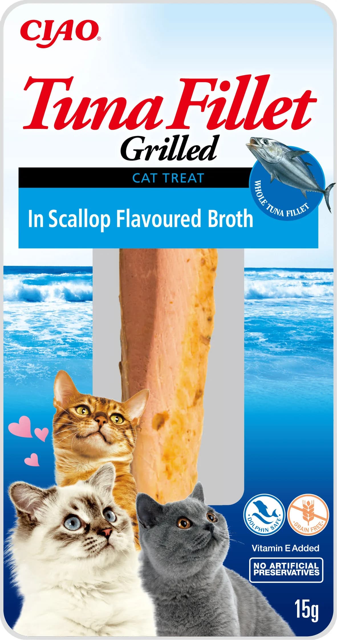INABA Cat Tuna Fillet In Scallop Broth przysmak dla kotów 15 g