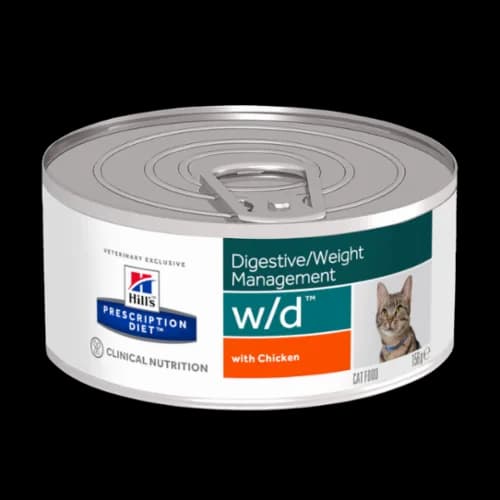 Hill's Pd Prescription Diet Feline w/d karma mokra dla dorosłych kotów 156 g