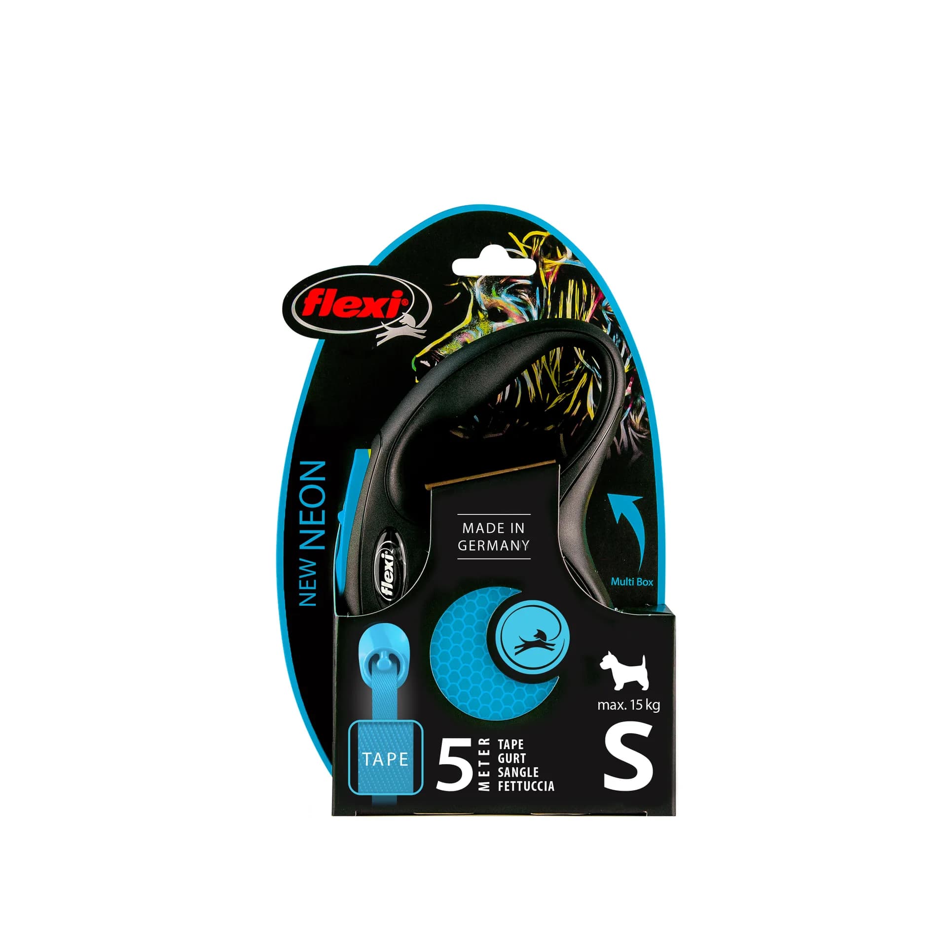 Flexi New Neon smycz automatyczna dla psa taśma – żółty, do 25 kg