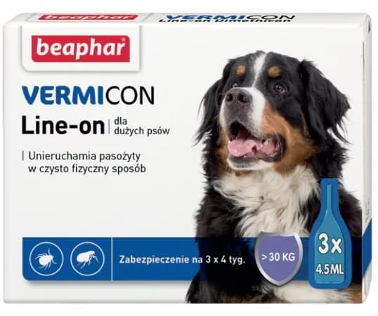 Beaphar Krople przeciwko pasożytom VERMIcon dla dużych psów > 30 kg