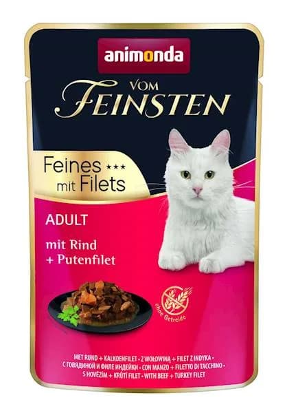 Animonda Vom Fein Adult karma mokra dla dorosłych kotów wołowiną + Filet z indyka 83060 85 g