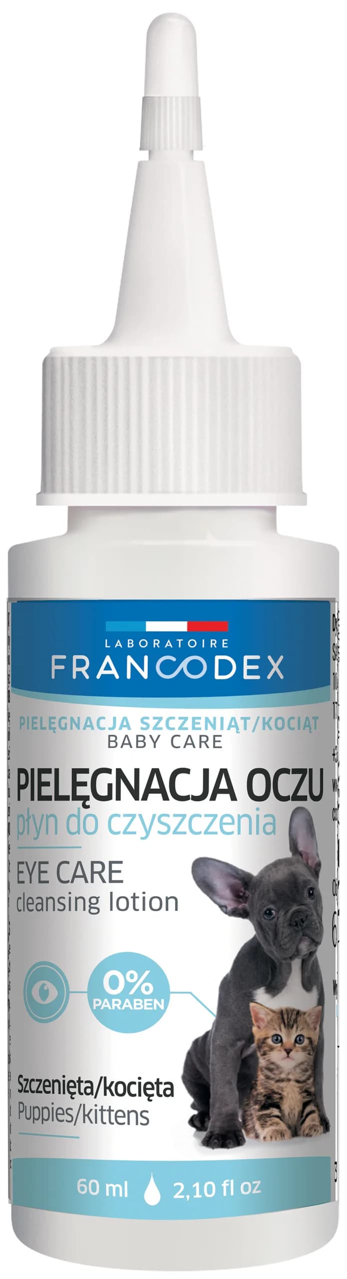 Francodex Płyn do czyszczenia uszu dla kociąt i szczeniaków 60 ml