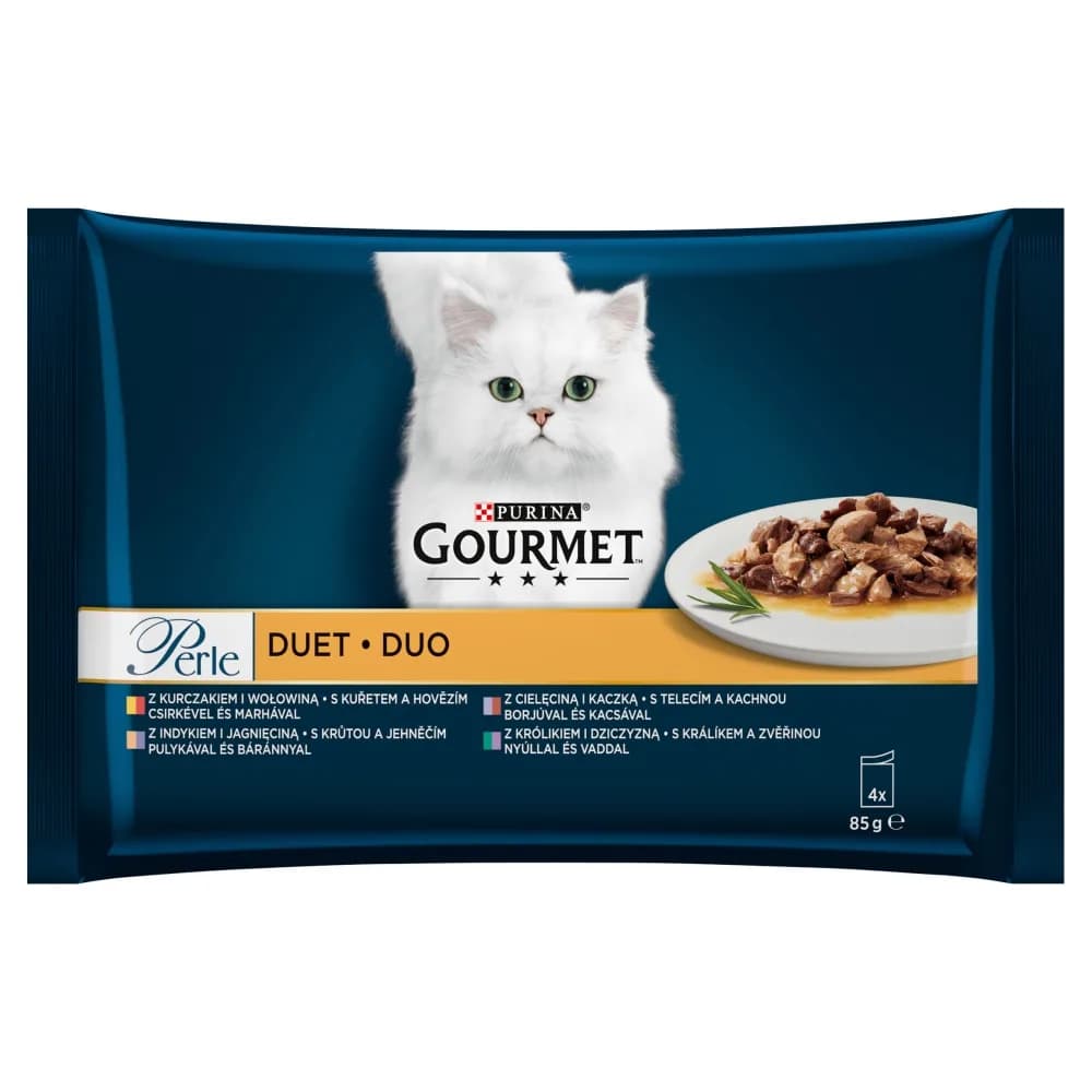 Gourmet Purina Perle Mięsny Duet 4 × 85 g