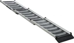 Trixie Rampa teleskopowa dla psa czarna/szara, 40 x składana potrójnie 78-175 cm