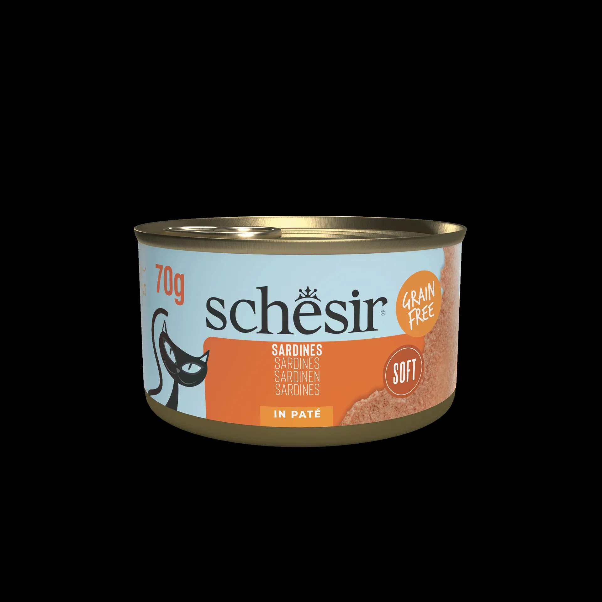 Schesir Cat Can Grill karma mokra dla kota pasta z sardynek puszka 70 g