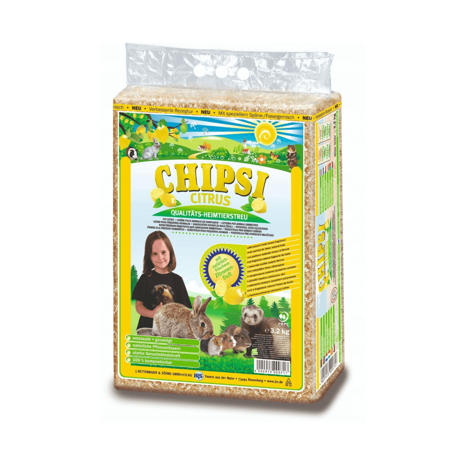 Chipsi Żwirek Citrus dla małych zwierząt