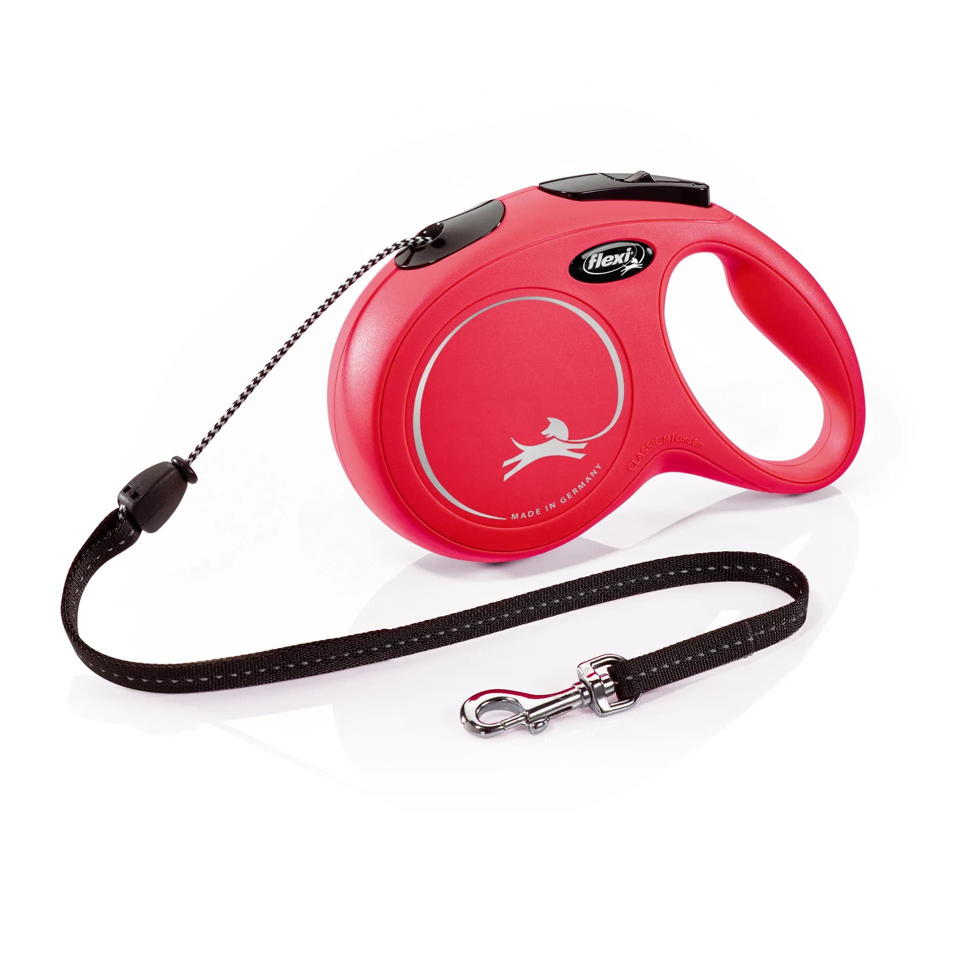 Flexi New Classic smycz automatyczna sznurkowa dla psa – M 8 m/20 kg