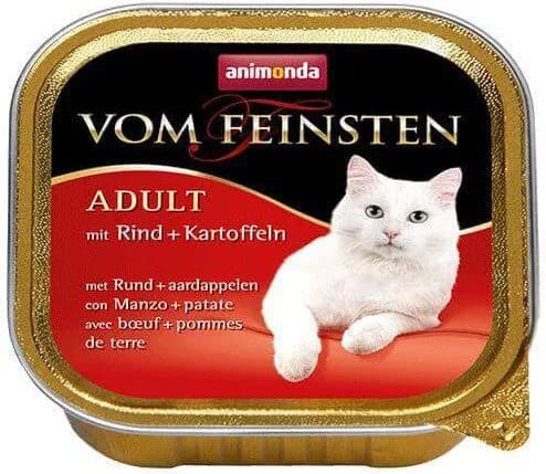 Animonda Vom Feinsten Menue karma mokra z wołowiną i ziemniakami dla kota 100 g