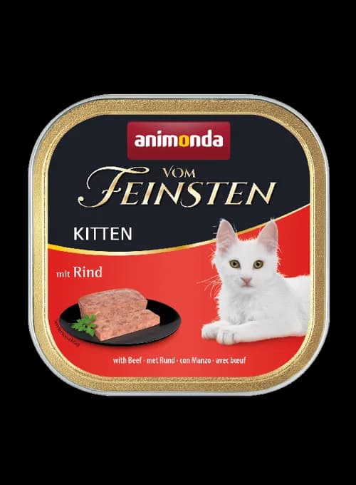 Animonda Vom Feinsten Kitten karma mokra z wołowiną dla kociąt 100 g
