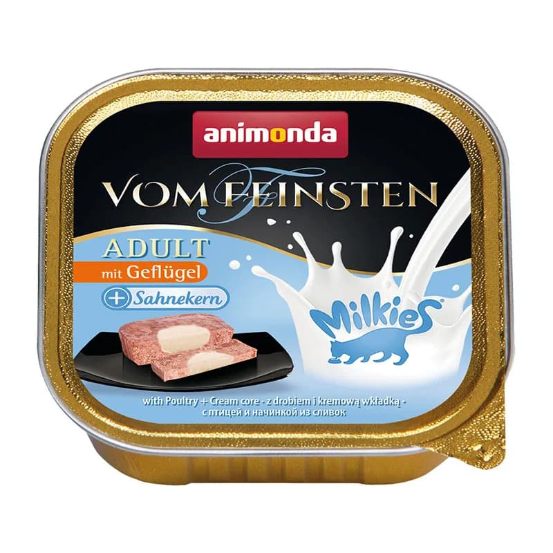 Animonda Vom Feinsten Milkies karma mokra z drobiem i kremem mlecznym dla kota 100 g