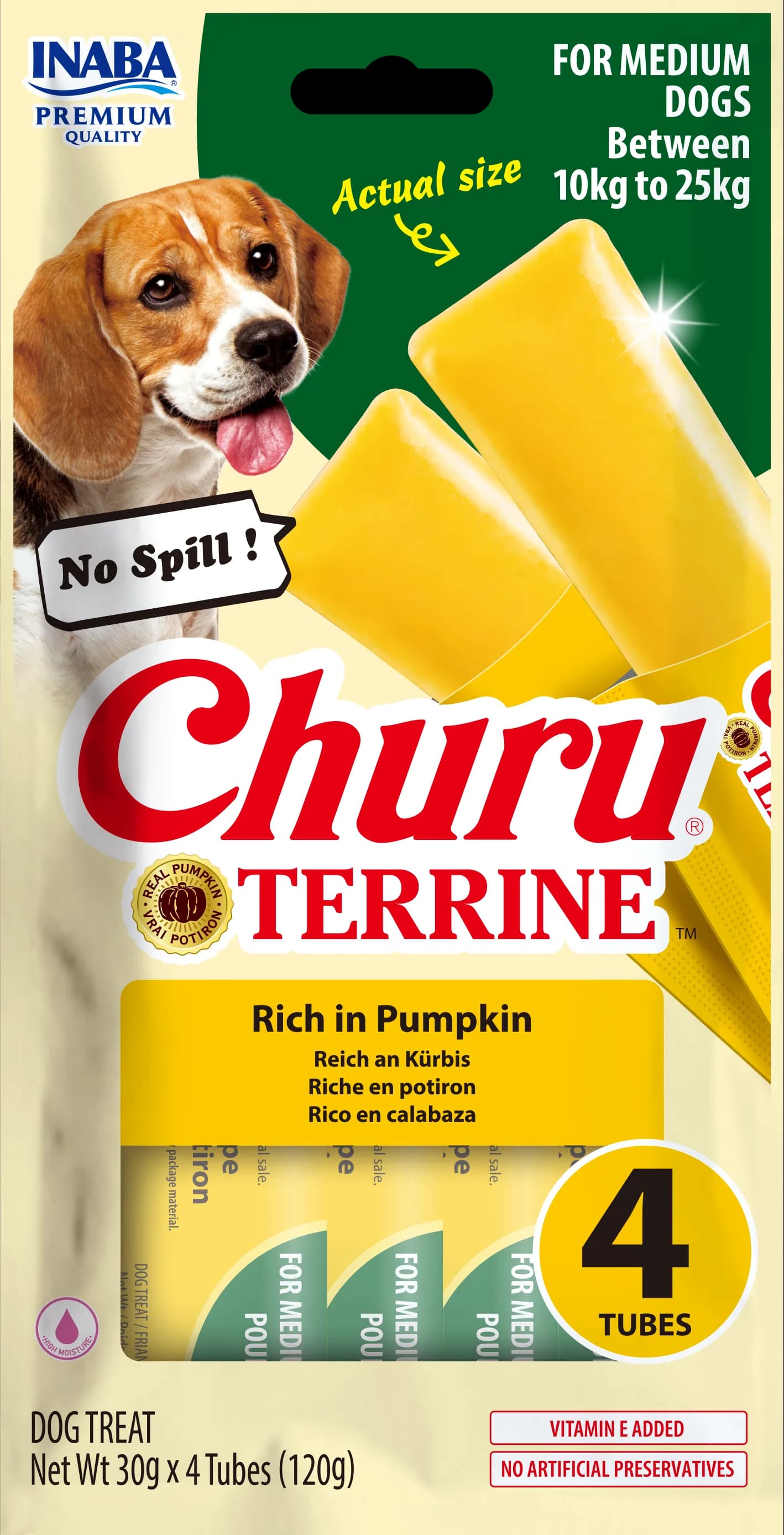 INABA Dog Churu Terrine Pumpkin przysmak dla dorosłych psów 4 x 30 g (120 g)