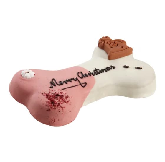 Lolo Pets Tort dla psa przysmak Merry Christmas/Wesołych Świąt Orzechowo czekoladowy 250 g