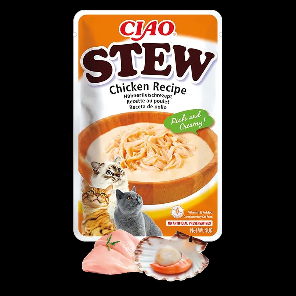 INABA Cat Ciao Stew Chicken Przysmak dla Kota 40 g