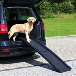 Trixie Składana rampa do samochodu umożliwiająca wyjście zwierzaka z bagażnika, z plastiku Friends on Tour, Petwalk
