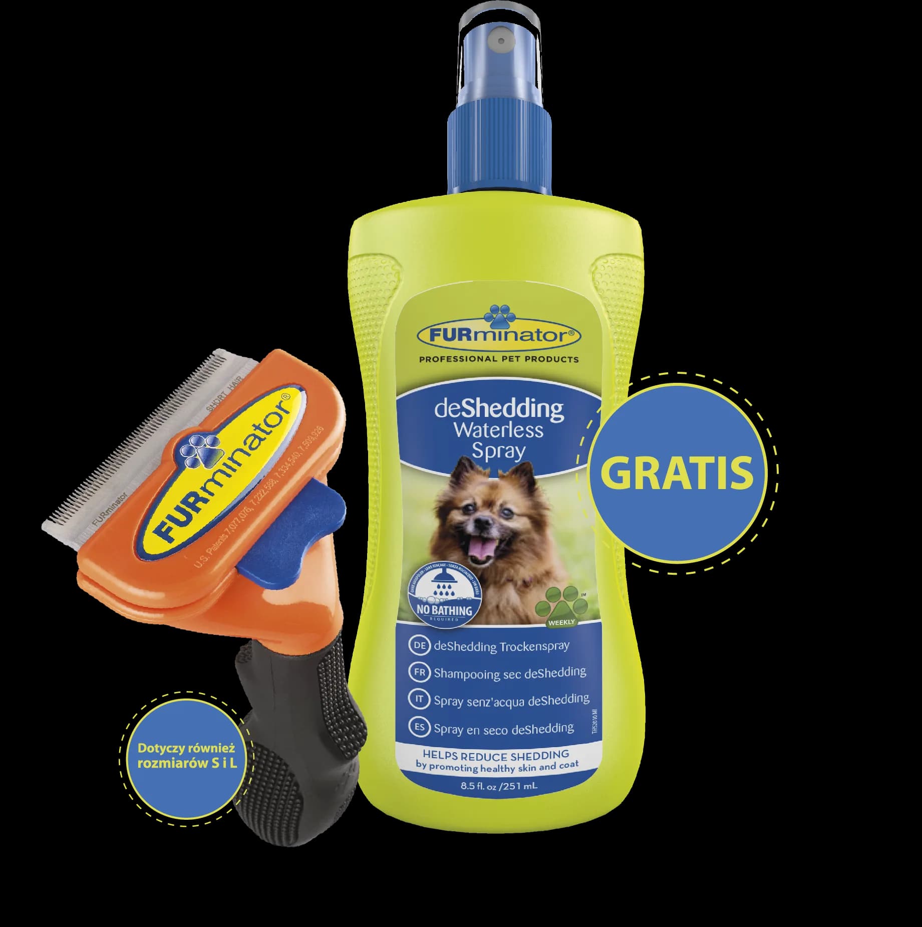 Furminator Dla psów krótkowłosych Small – Small