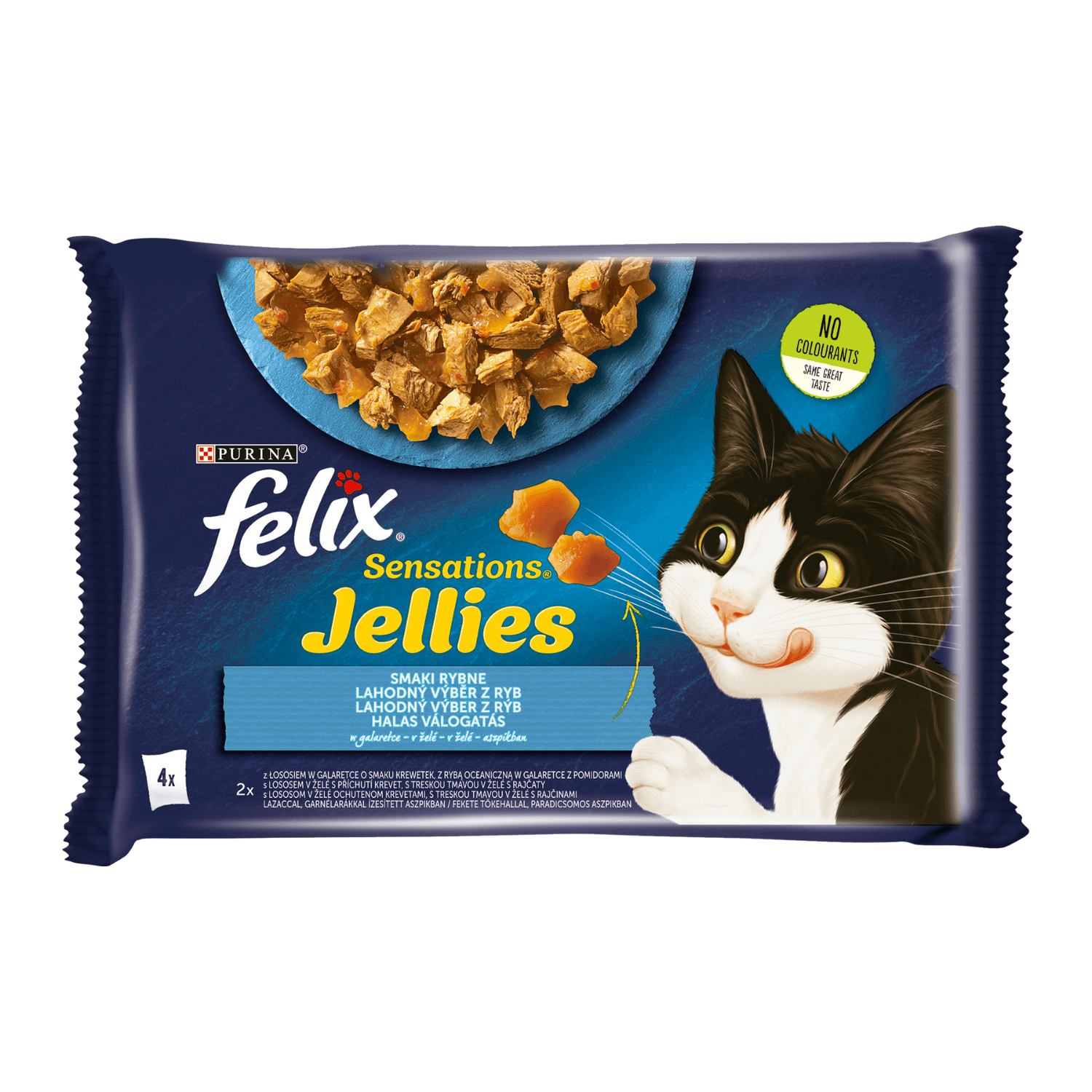 Felix Sensations saszetki karma mokra dla kota Ryba 4 × 85 g