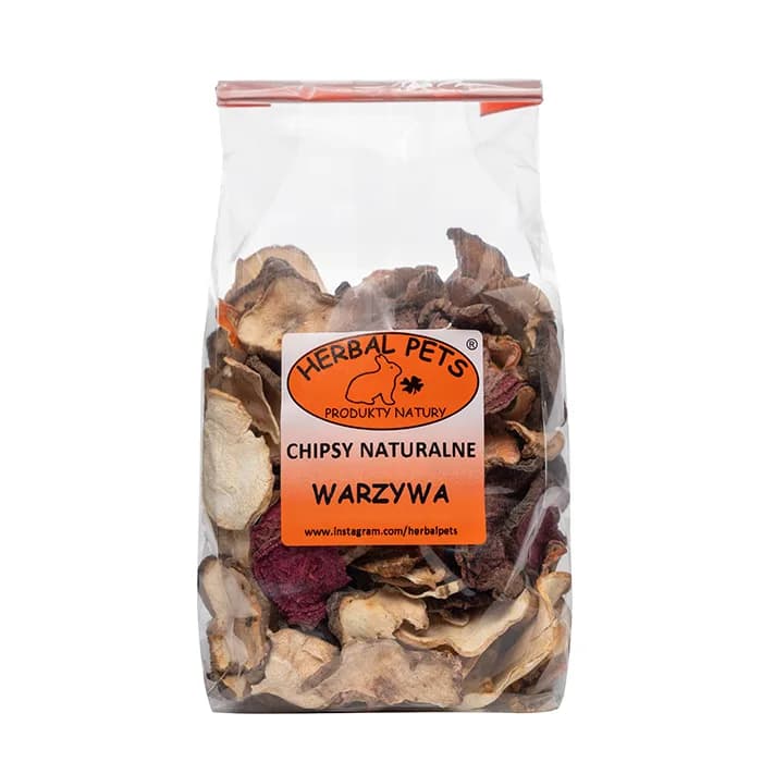Herbal Pets Chipsy naturalne przysmak dla gryzoni Warzywa 125 g