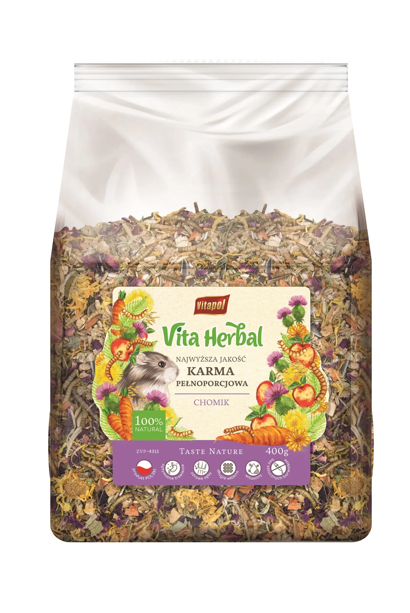 Vitapol Vita Herbal karma pełnoporcjowa dla chomika 500 g