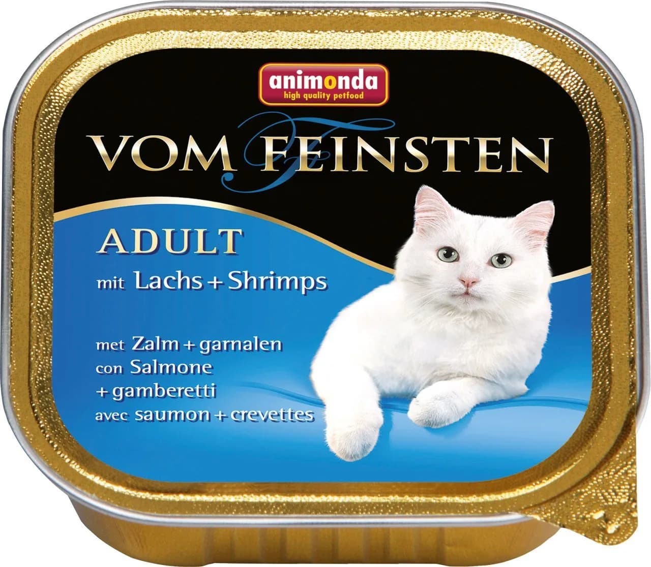Animonda Vom Feinsten Gourmet Centre karma mokra z wołowiną filetem z łososia i szpinakiem dla kota 100 g