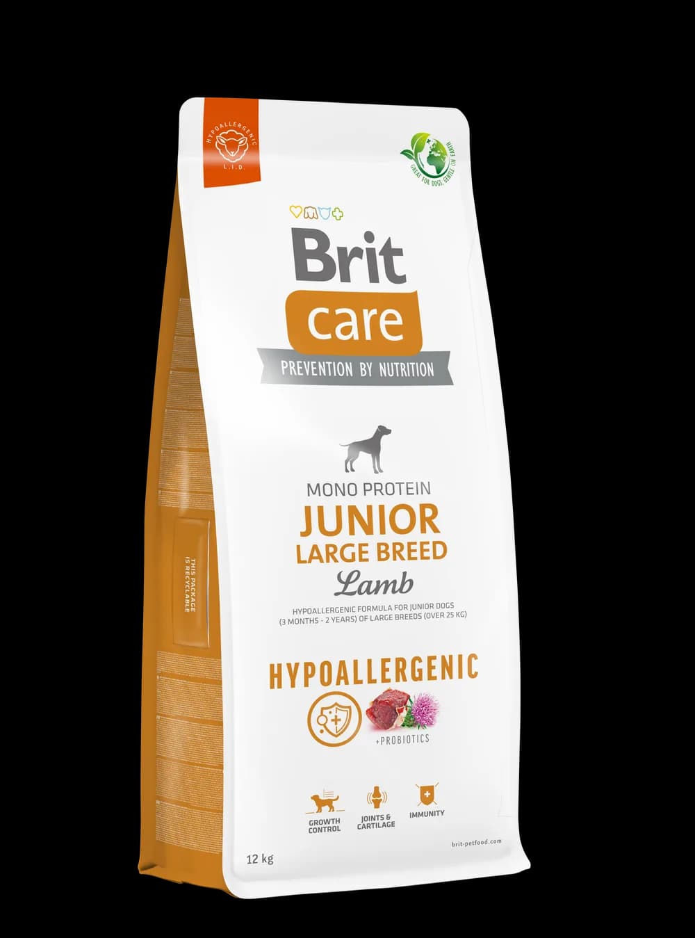 Brit Care Dog Hypoallergenic Junior Large Breed Lamb sucha karma dla szczeniąt z jagnięciną i ryżem 12 kg