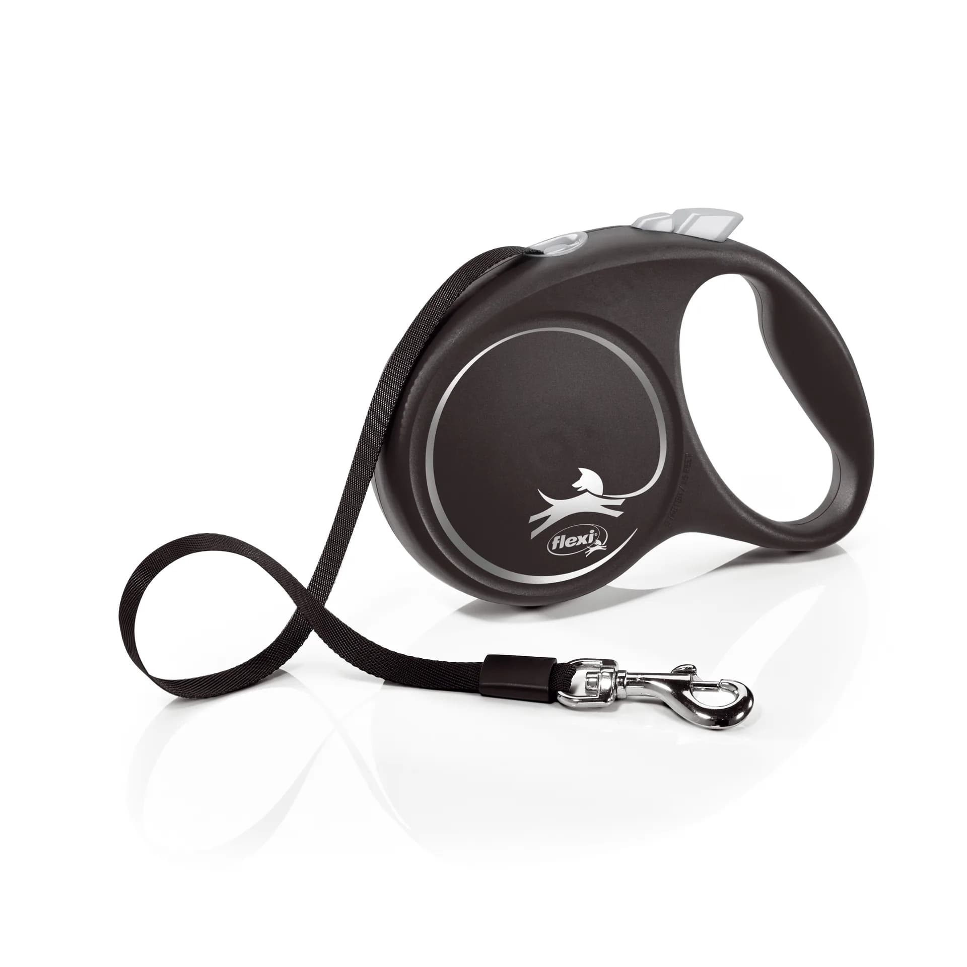 Flexi Black Design smycz automatyczna dla psa taśma – różowy, S