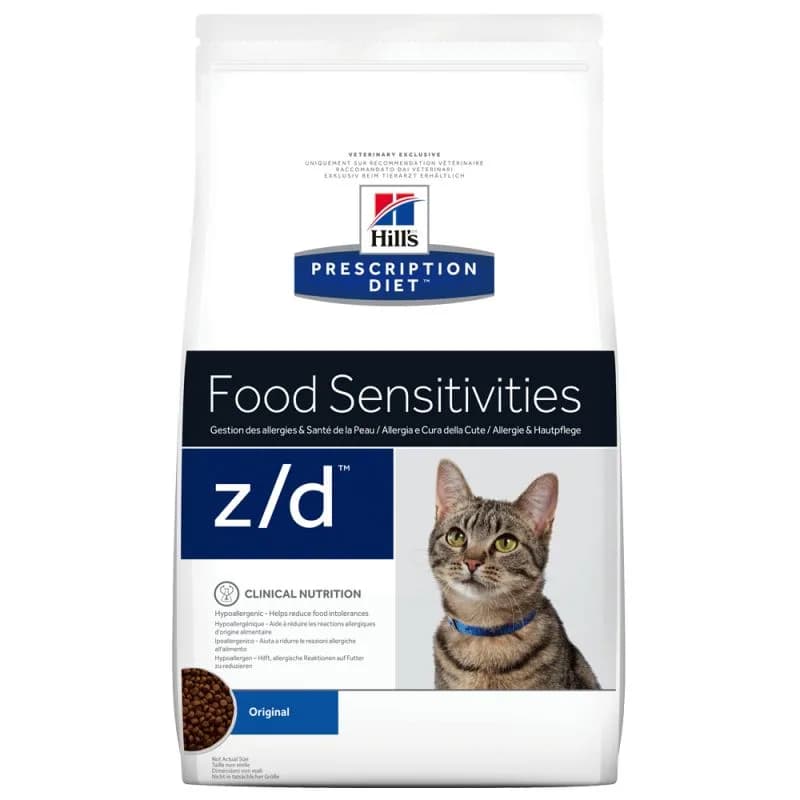 Hill's Prescription Diet Food Sensitivities z/d karma sucha dla dorosłych kotów 2 kg