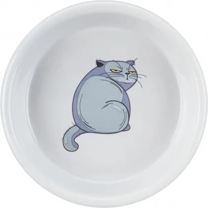 Trixie Miska ceramiczna z nadrukiem dla kota / 0,25 l 13 cm