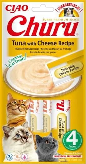 INABA Cat Churu przysmak dla kotów Tuna With Cheese 4 × 14 g