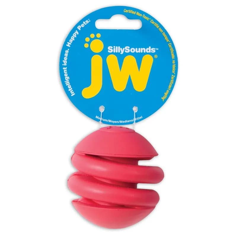 JW Pet Silly Sounds Spring Ball L