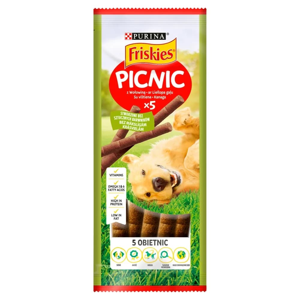 Friskies Purina Picnic przysmak dla dorosłych psów wołowina 42 g