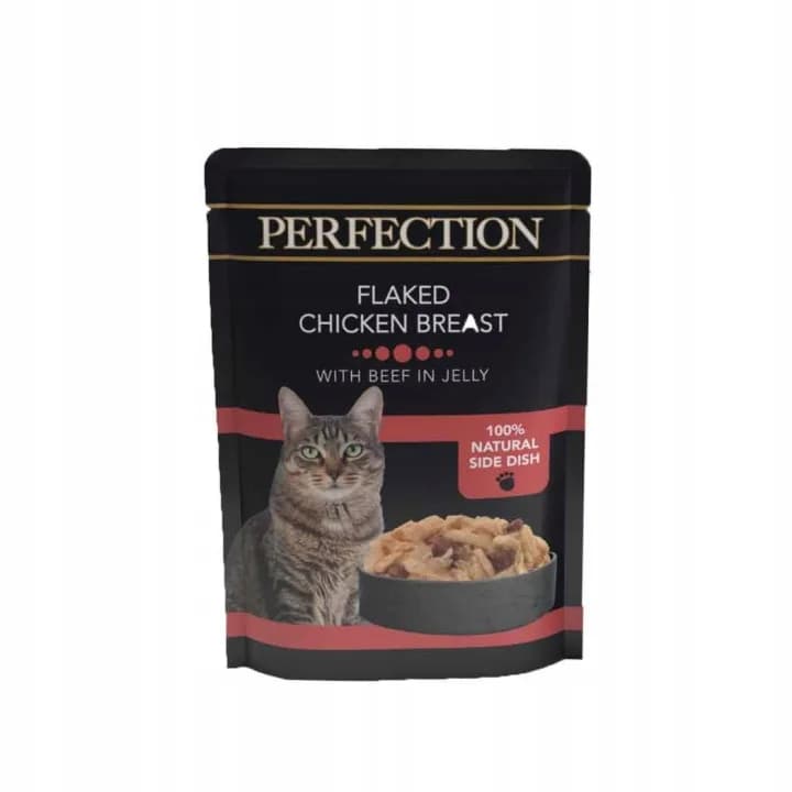 Perfection HiLife Pierś z kurczaka z wołowiną karma mokra dla dorosłych kotów 70 g