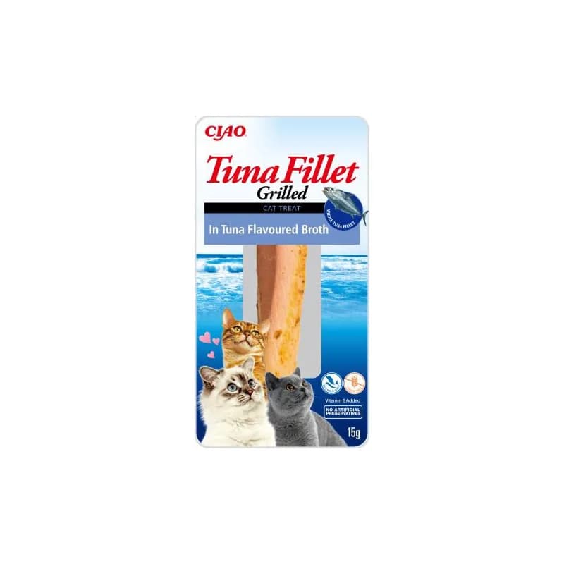 INABA Cat Tuna Fillet Tuna In Flavoured Broth 15 g