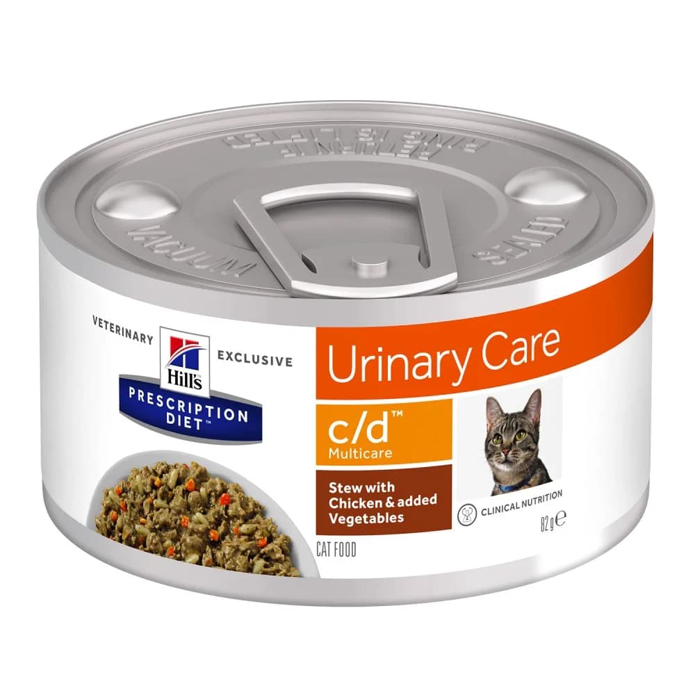 Hill's Pd Prescription Diet Feline c/d Multicare Urinary karma mokra dla dorosłych kotów Chicken Stew 82 g