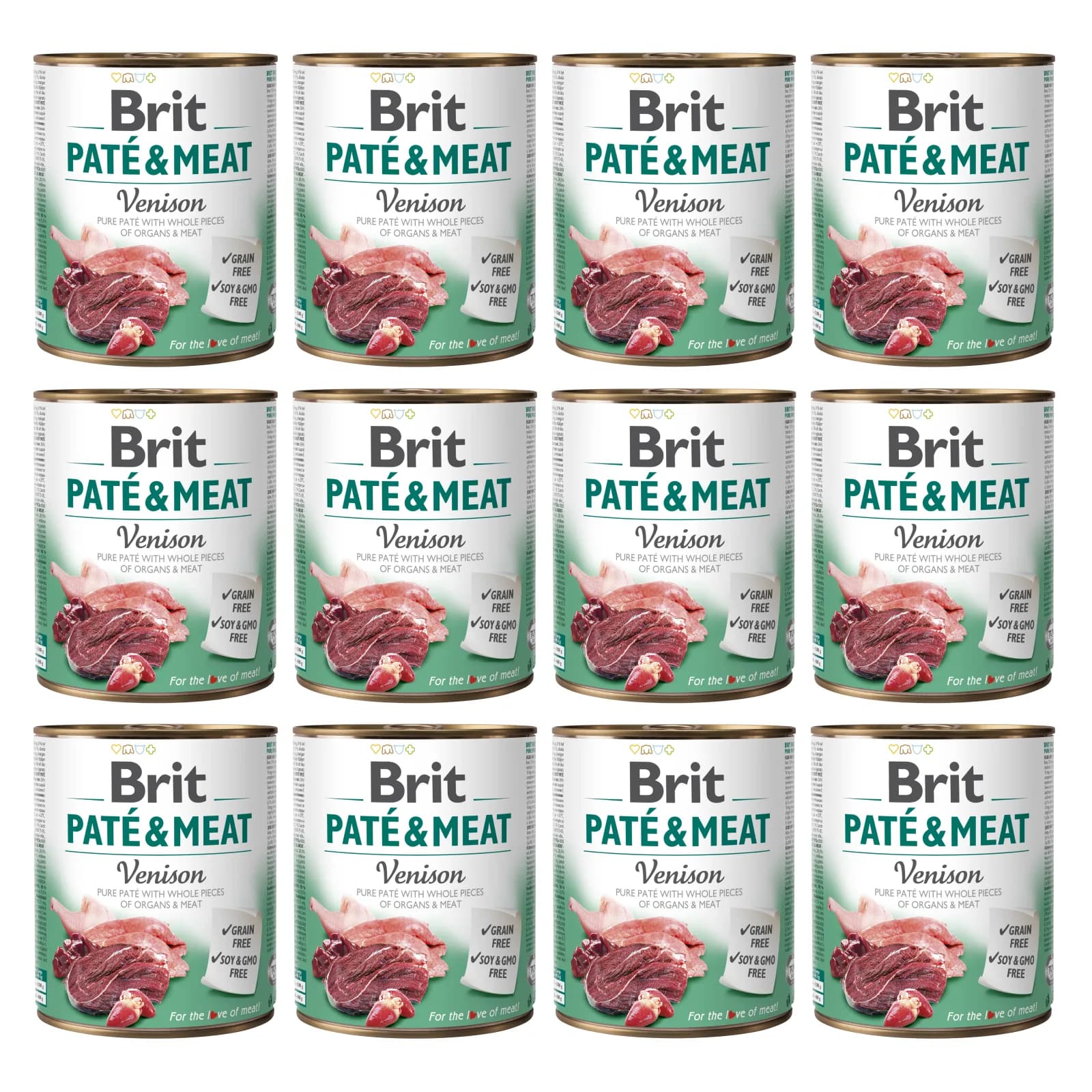 Brit Pate & Meat Venison mokra karma dla psa z dziczyzną – 400 g