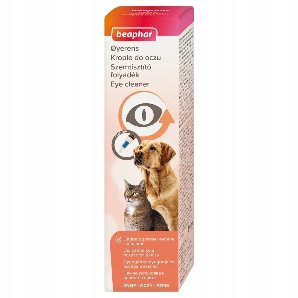 Beaphar Oftal krople do pielęgnacji oczu psów i kotów 50 ml