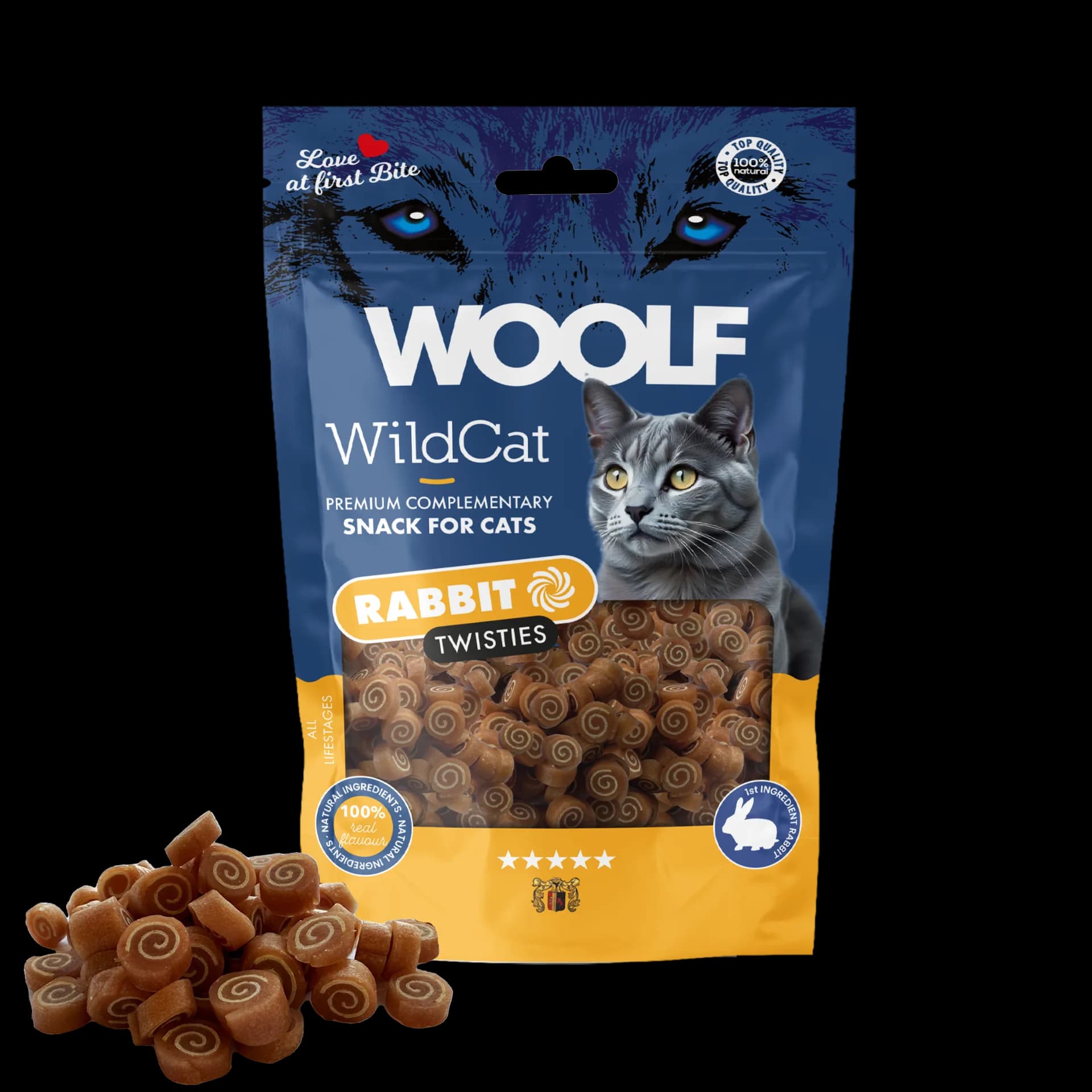 Woolf WILDCAT RABBIT TWISTIES królik 50 g