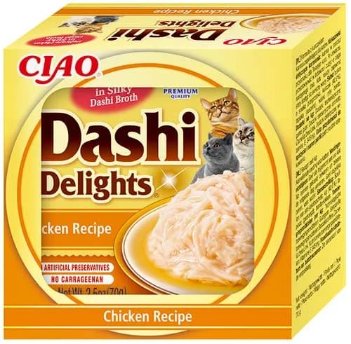 INABA Dashi Delights Chicken Recipe karma mokra z kurczakiem w bulionie dla kotów 70 g