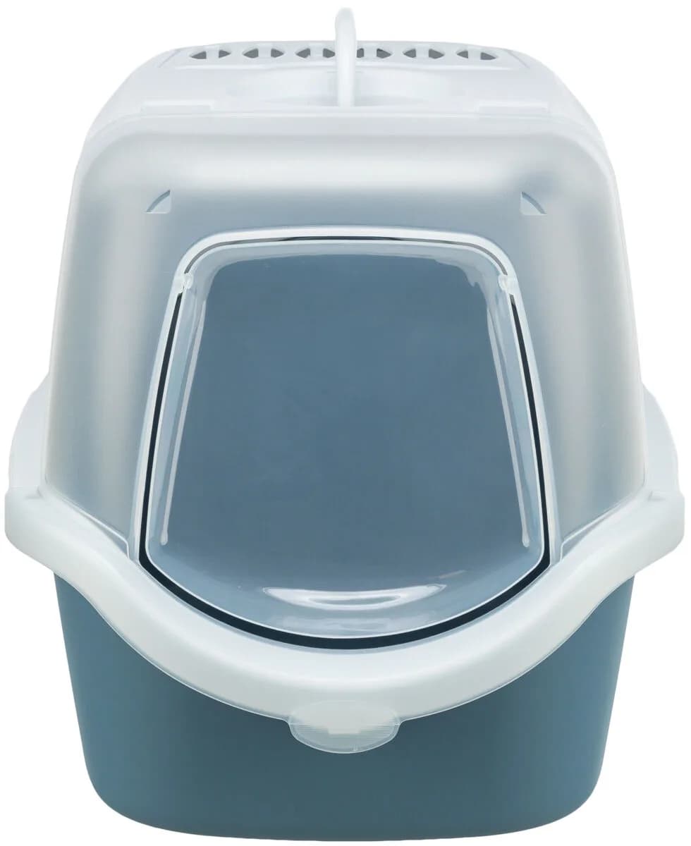 Trixie Vico Open Top – Kuweta kryta dla kota, szara, z łopatką 40 × 40 × 56 cm