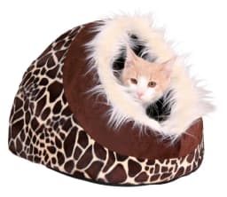 Trixie Domek Minou legowisko dla kota lub psa różne wzory / różowy/szary 35 × 26 × 41 cm