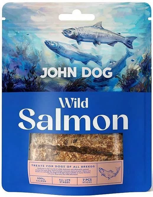 John Dog Wild Fish Sticks Salmon przysmak z łososiem dla psa 7 szt.