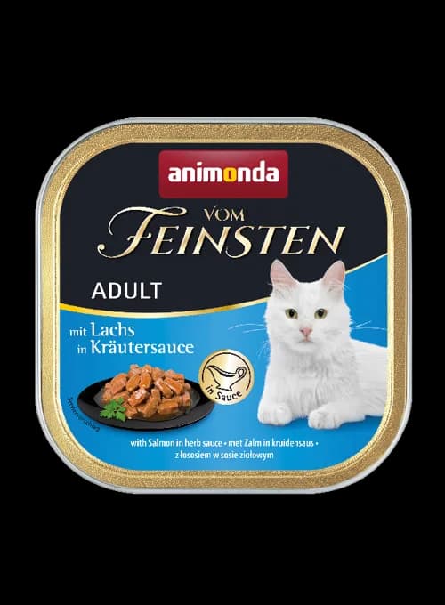Animonda Vom Feinsten Grain Free karma mokra z łososiem w sosie ziołowym dla kota 100 g
