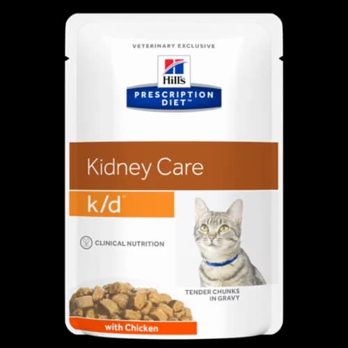Hill's Pd Feline Prescription Diet k/d Kidney Care karma mokra dla dorosłych kotów Kurczak 85 g