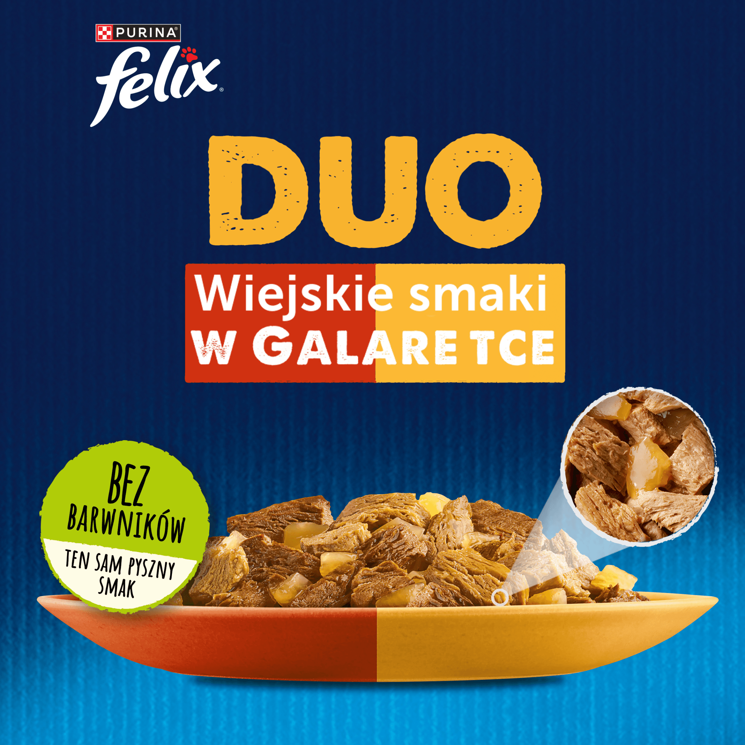 Felix Fantastic Duo saszetki dla kota mięso karma mokra 4 × 85 g
